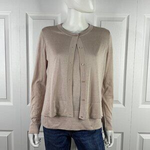 WINDSOR. women's LUXURY silk twin set  size 8